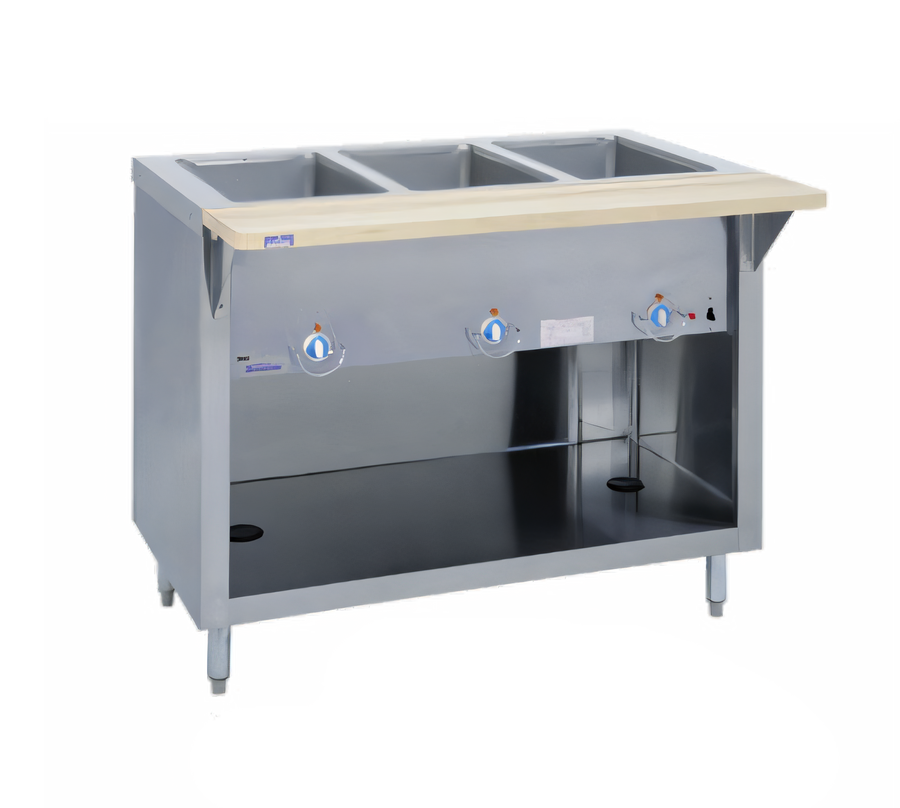 Product image #1 for Thurmaduke E-6-CBPG 6-Pan Electric Hot Food Steamtable Unit with Open Base