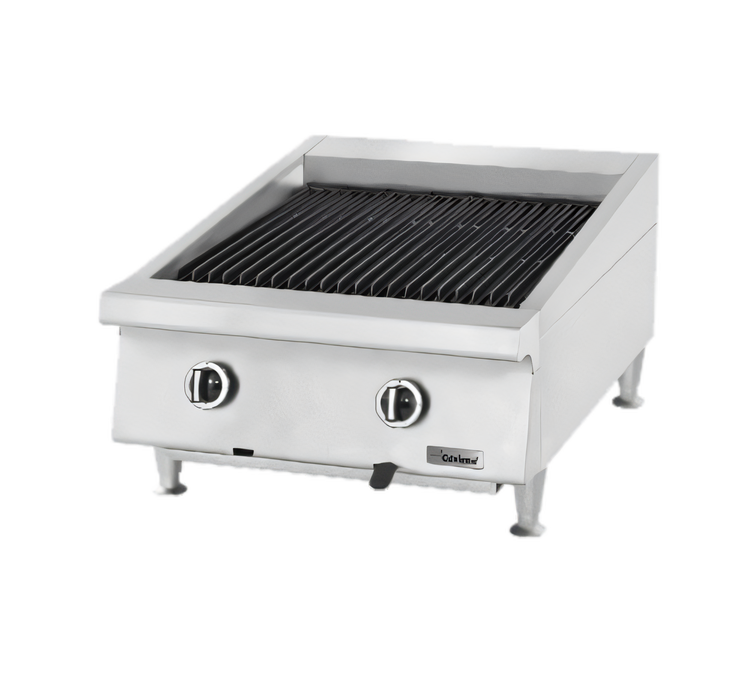 Product image #1 for Garland 24-Inch Countertop Gas Ceramic Briquette Charbroiler with Adjustable Cast Iron Grates
