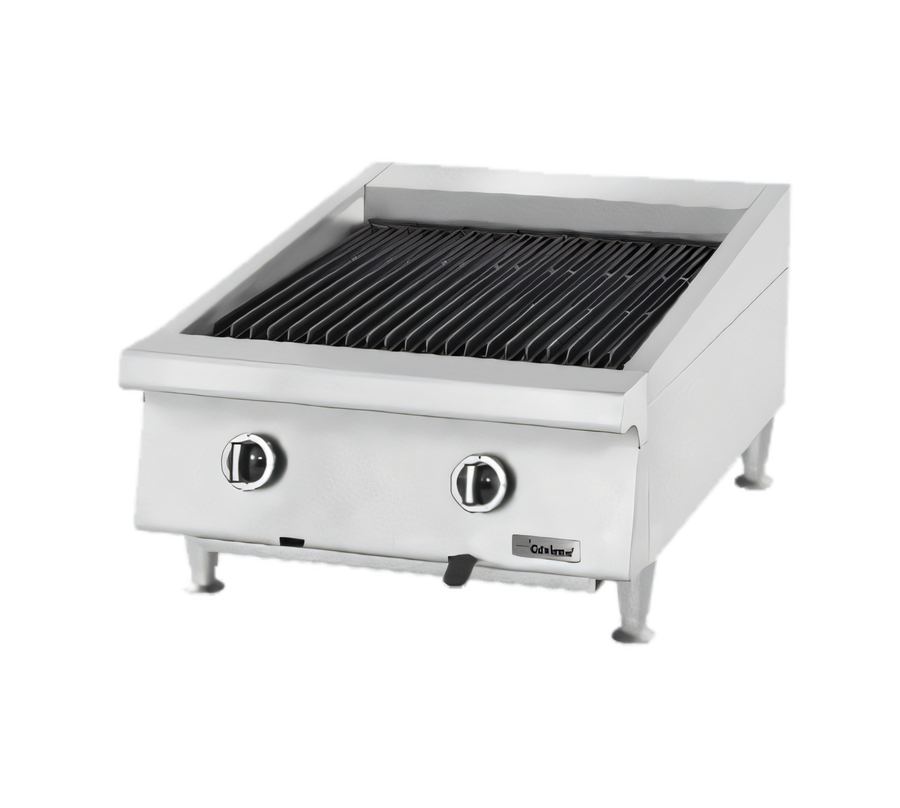 Product image #1 for Garland 24-Inch Countertop Gas Ceramic Briquette Charbroiler with Adjustable Cast Iron Grates