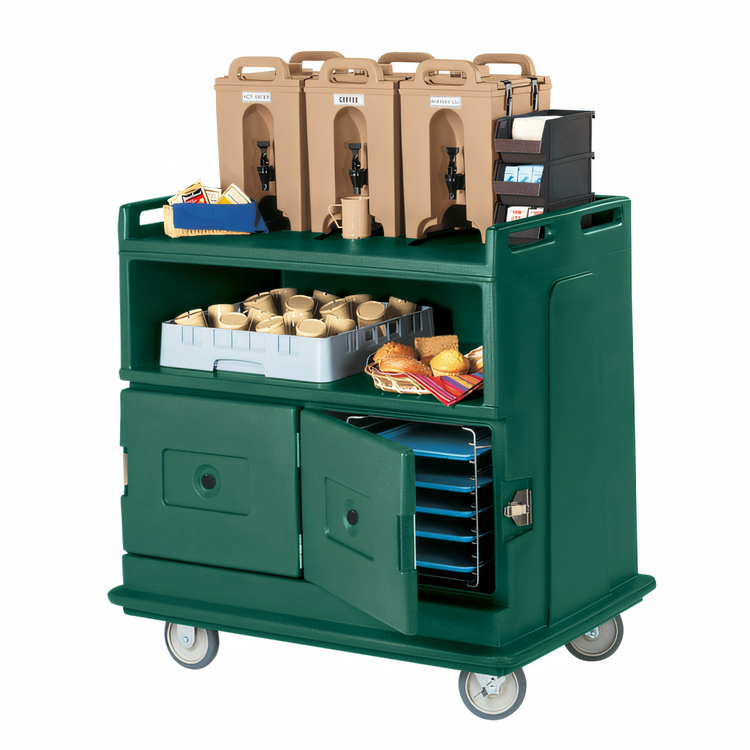 Product image #1 for Cambro Insulated Beverage Service Cart with Recessed Top, 44-1/2 x 30 x 44 Inches