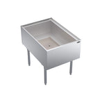 Thumbnail image #1 for Krowne Royal Series KRPT-2436-10 Pass-Thru Underbar Ice Bin/Cocktail Station, 10-Circuit Cold Plate, 175 lb. Capacity, 24"W x 35"D