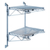 Thumbnail image #1 for Quantum Cantilever Double Wall-Mount Wire Shelving Kit, 30 x 24 Inches, Gray Epoxy Antimicrobial Finish