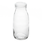 Thumbnail image #1 for American Metalcraft GMB16 16 oz Clear Glass Milk Bottle, Non-Tempered, 2-3/4 in Dia. x 6-1/2 in H Case of 24