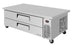 Thumbnail image #1 for Turbo Air Super Deluxe Extended Top Chef Base Refrigerator with 2 Drawers, 66 Inch Wide