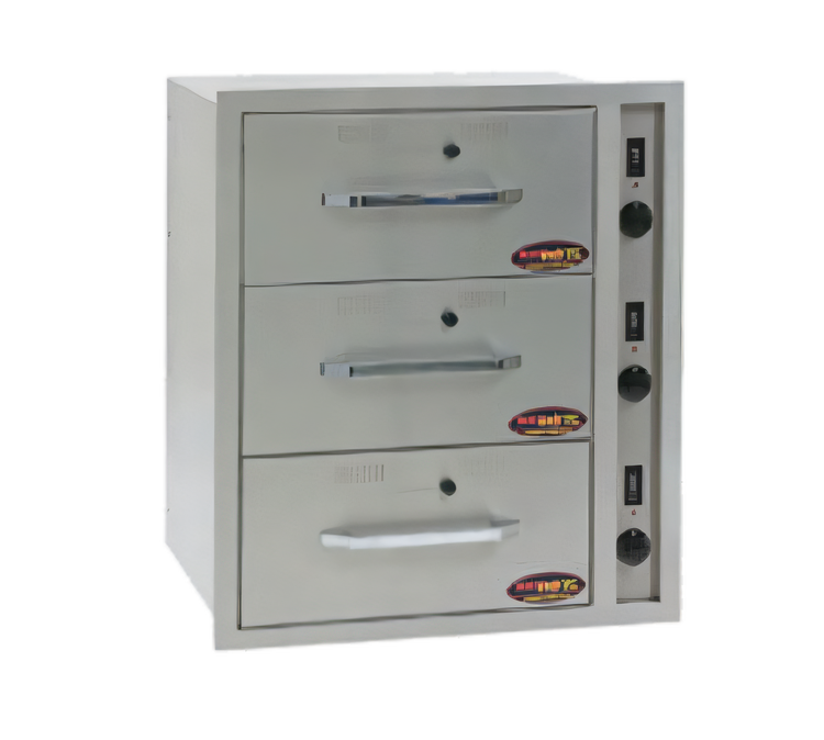 Product image #1 for RedHots DWN-3BI-240-X 3-Drawer Narrow Built-In Warming Drawer