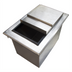 Thumbnail image #1 for BK Resources Drop-In Ice Bin with Sliding Cover, 48 x 20 x 12 Inches, 304 Stainless Steel, Without Cold Plate