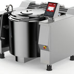 Thumbnail image #1 for Firex (Middleby) Baskett UPRIE048_V1 48 Gallon Full-Jacket Electric Indirect-Heat Tilting Kettle, 316 Stainless Steel Liner