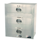 Thumbnail image #1 for Toastmaster (Middleby) 3C80AT09 3-Drawer Built-In Drawer Warmer with Thermostatic Controls, Stainless Steel Exterior, 12 x 20 x 5-Inch Pan Capacity