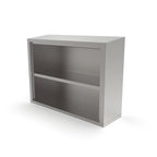 Thumbnail image #1 for John Boos WCO-36-X 36-Inch Wall-Mounted Stainless Steel Cabinet with Open Front and Fixed Mid Shelf