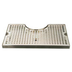 Thumbnail image #1 for Micro Matic USA DP-920 Surface-Mount Stainless Steel Drip Tray Trough with 5-Inch Draft Tower Cutout, 12 x 7 Inches