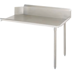 Thumbnail image #1 for John Boos EDTC8-S30-R48-X 48-Inch x 30-Inch Clean Straight Dishtable, Left-to-Right, 18-Gauge 300 Series Stainless Steel, 10-Inch Boxed Backsplash