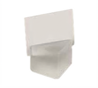 American Metalcraft 1-1/8 Inch Frosted White Acrylic Cube Menu Card Holder
