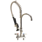 Thumbnail image #1 for BK Resources OptiFlow BKF-4DM-MINI Mini Pre-Rinse Assembly, 4-Inch On-Center Deck Mount, 300 PSI Hose