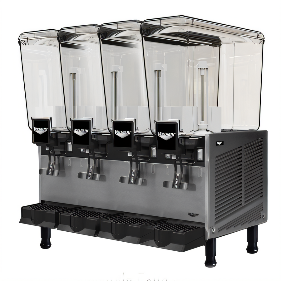 Product image #1 for Vollrath 4-Bowl Pre-Mix Refrigerated Beverage Dispenser with Stirring Paddle, 5.28 Gallon Bowls