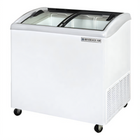 Beverage-Air NC34HC-1-W 33 7/8-Inch Slant Top Novelty Case Freezer with Glass Lids