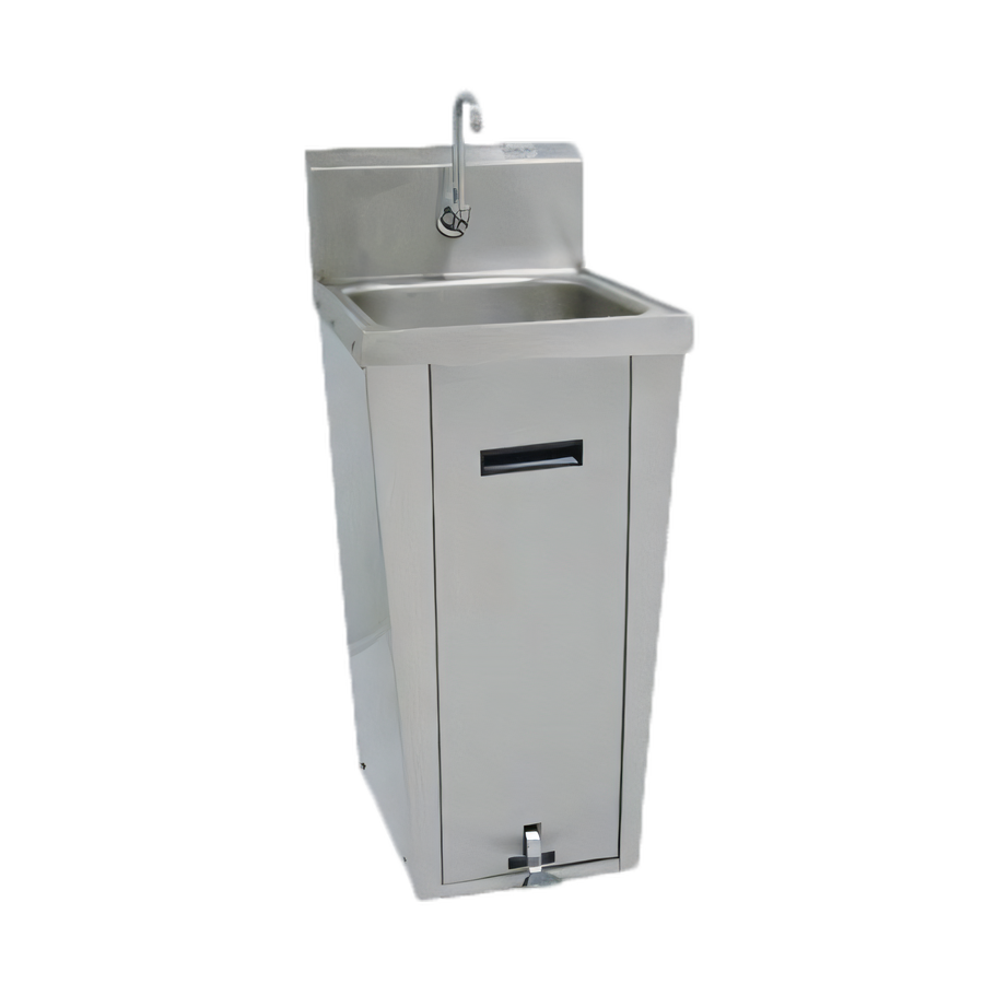 Product image #1 for Advance Tabco 7-PS-18 Pedestal Mounted Commercial Hand Sink with Splash-Mounted Gooseneck Faucet