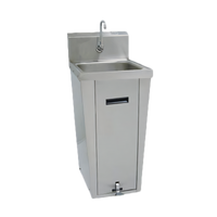 Advance Tabco 7-PS-18 Pedestal Mounted Commercial Hand Sink with Splash-Mounted Gooseneck Faucet