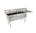 Thumbnail image #1 for John Boos B Series 3-Compartment Sink with 24-Inch Right Drainboard, 14-Inch Deep Bowls