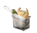 Thumbnail image #1 for American Metalcraft Tabletop Rectangular Stainless Steel Serving Fry Basket