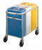 Thumbnail image #2 for Triple Mobile Ingredient Bin Cart with 3 Included Bins, 17.5 in. W x 31 in. D x 28 in. H