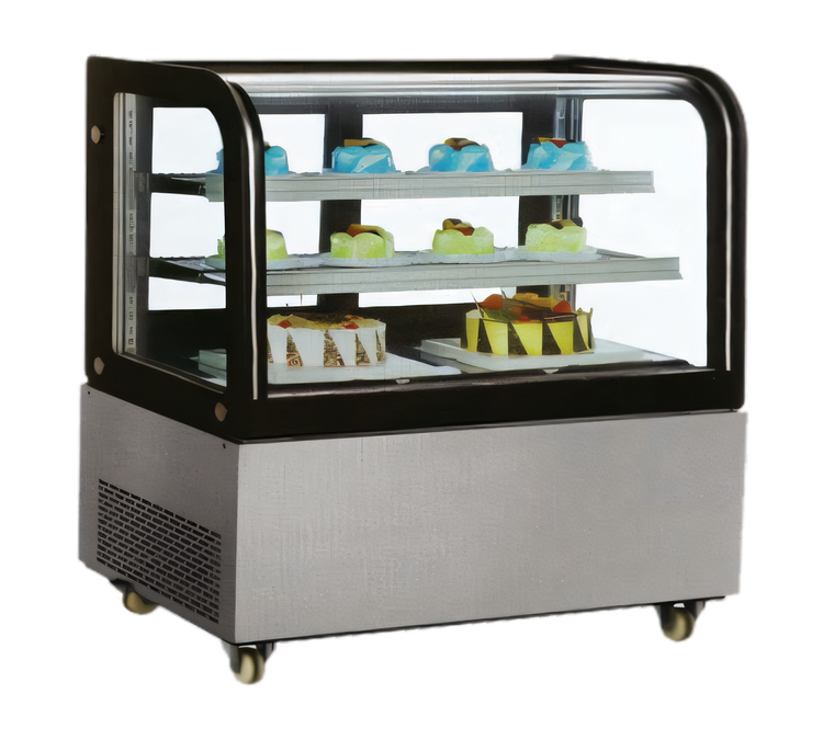 Product image #1 for Curved Glass Floor Model Full-Service Refrigerated Bakery Display Case