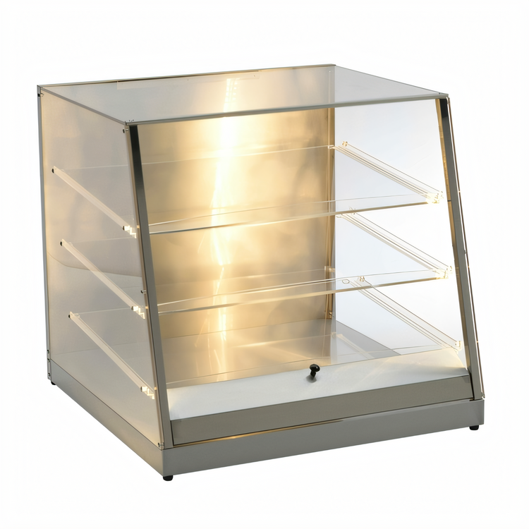 Product image #1 for Antunes DC-27L Large Capacity Countertop Pastry Display Case with Lighting and Acrylic Panels