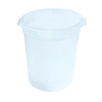 Thumbnail image #1 for Crestware RCW12 12 qt Round White Polycarbonate Food Storage Container, Container Only Case of 6