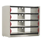 Thumbnail image #1 for Metro Metro2Go PU8CD-HS1842 8-Compartment Pass-Thru Order Hot Station with Sliding Polycarbonate Doors, 4 Controlled Shelves, 120V