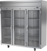 Thumbnail image #1 for Beverage-Air Horizon Series Three-Section Reach-In Glass Door Display Freezer, 69.1 Cu. Ft., Top-Mounted Self-Contained Refrigeration