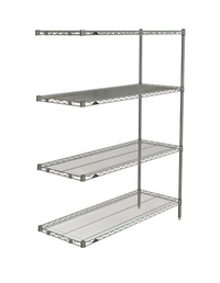 Metro Super Erecta Brite Add-On Wire Shelving Unit, 48