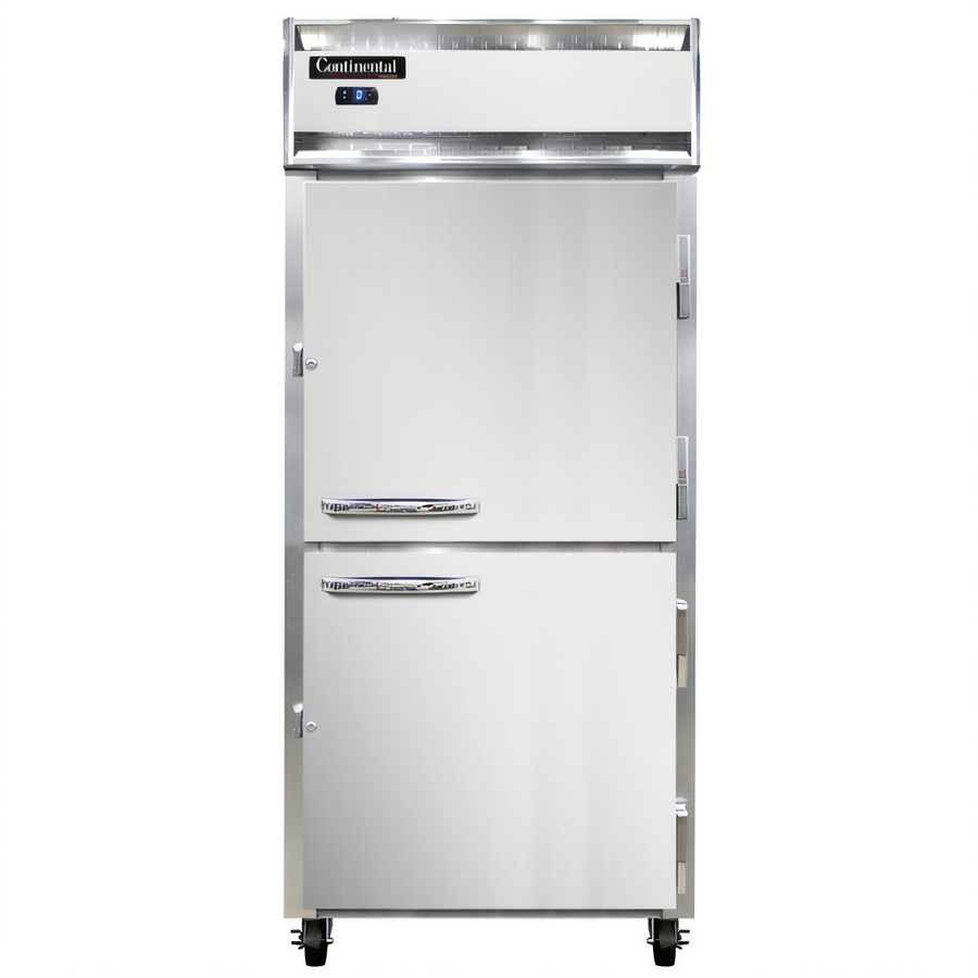 Product image #1 for Continental Refrigerator 1FXSNHD One-Section Extra-Wide Reach-In Freezer with Half Doors