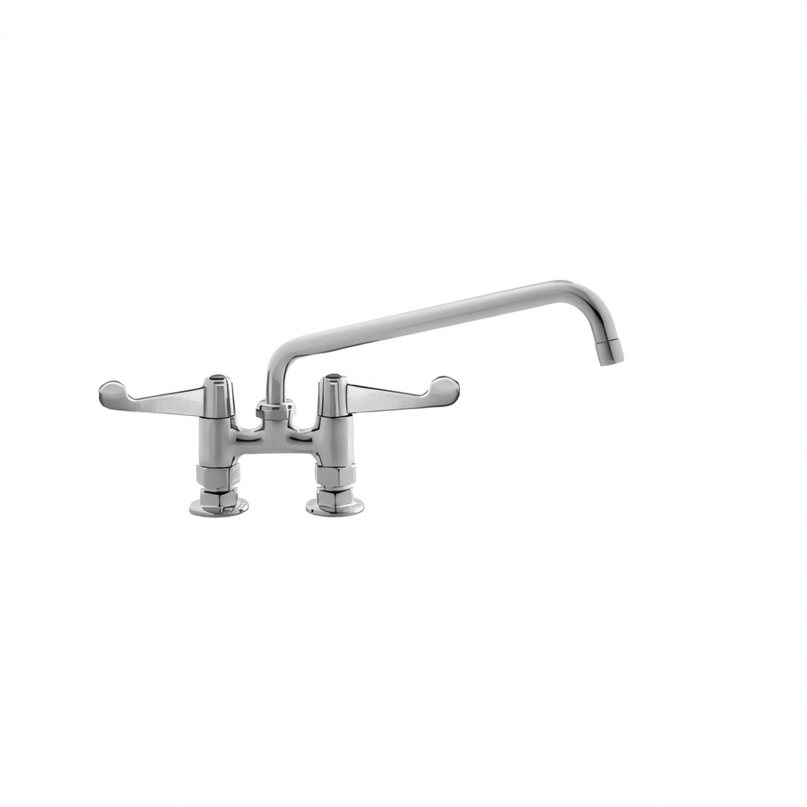 Product image #1 for Equip 4-Inch Centers Deck Mount Mixing Faucet with 10-Inch Swivel Swing Nozzle
