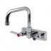 Thumbnail image #1 for Advance Tabco Lead-Free 6-Inch Extended Splash-Mount Faucet with 4-Inch Centers and Swivel D Spout