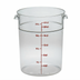 Thumbnail image #1 for Cambro Camwear® Round Polycarbonate Storage Container, 22 Qt., Clear