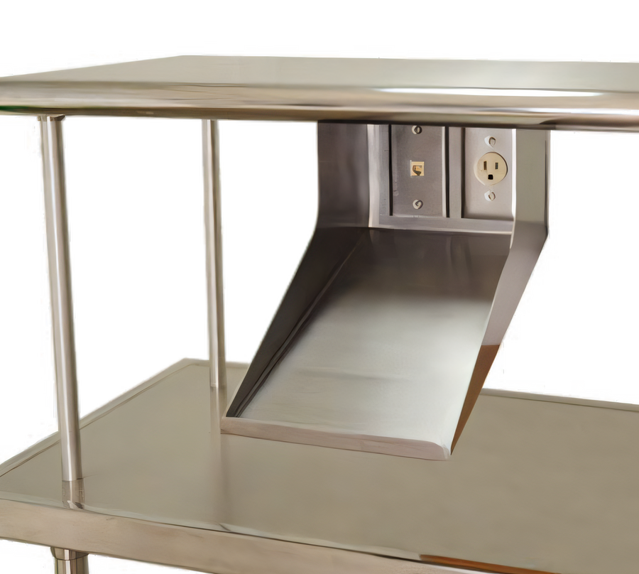 Product image #1 for Advance Tabco PRT-1 Under-Shelf Printer Shelf with Data Port and Electrical Outlet, 8-Inch Wide