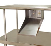 Advance Tabco PRT-1 Under-Shelf Printer Shelf with Data Port and Electrical Outlet, 8-Inch Wide