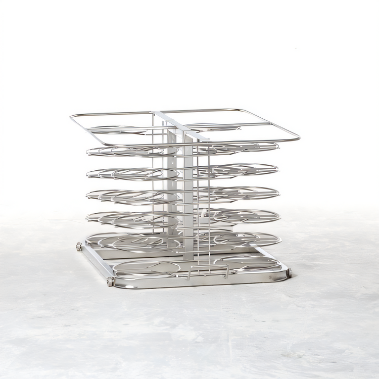 Product image #1 for RATIONAL 6-Full Size Stainless Steel Mobile Plate Rack for Pro/Classic, 34 Plates