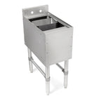 Thumbnail image #1 for John Boos UBDS-1812-X Freestanding Slim-Line Underbar Dump Sink, Single Bowl, 12 x 18 x 32-1/2 in, 300 Series Stainless Steel
