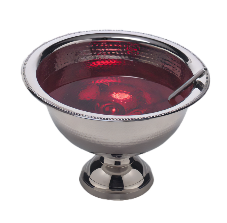 Product image #1 for American Metalcraft Hammered Stainless Steel Punch Bowl, 8 Quart, 17-Inch Diameter