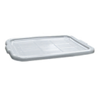 Thumbnail image #1 for Admiral Craft Equipment Corp. DB-1520C/GY Gray Polyethylene Flat Stackable Bus Tub Lid Case of 250