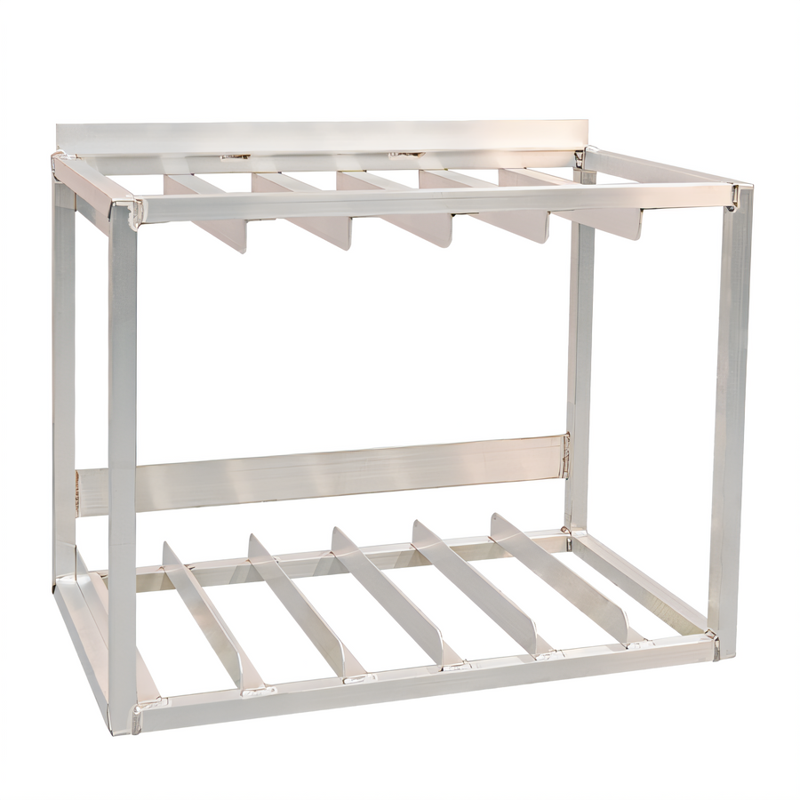 Product image #1 for New Age Wall-Mounted Aluminum Dish Rack Holder, 29 x 18 x 22-1/2 Inches, Holds 6 Racks