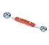 Thumbnail image #1 for Double-Scoop Melon Baller with Hardwood Handle, Chrome Plated, Pack of 3