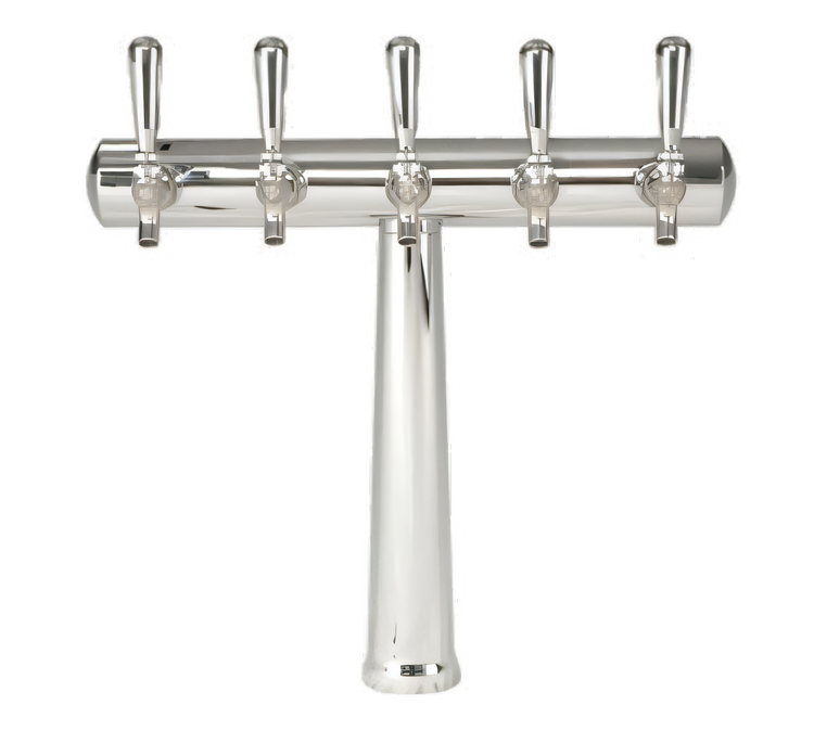 Product image #1 for Havana Countertop Glycol-Cooled 5-Faucet Draft Beer Tower, Chrome Finish