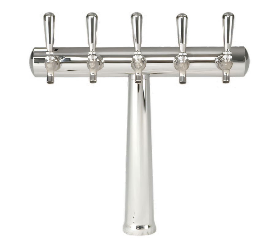 Product image #1 for Havana Countertop Glycol-Cooled 5-Faucet Draft Beer Tower, Chrome Finish