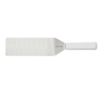 Mundial 8 x 3 Inch Square End Turner with Stainless Steel Blade and White Polypropylene Handle