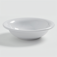 American Metalcraft Jane Round White Melamine Fruit Bowl, 5 oz.