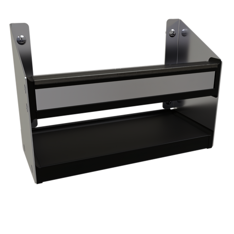 Product image #1 for Glastender 12-Inch Single Stainless Steel Speed Rail with PVC Sound-Deadening Covers