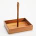 Thumbnail image #1 for American Metalcraft Loft Collection Acacia Wood Tabletop Condiment Caddy, 9 1/8 Inch Long