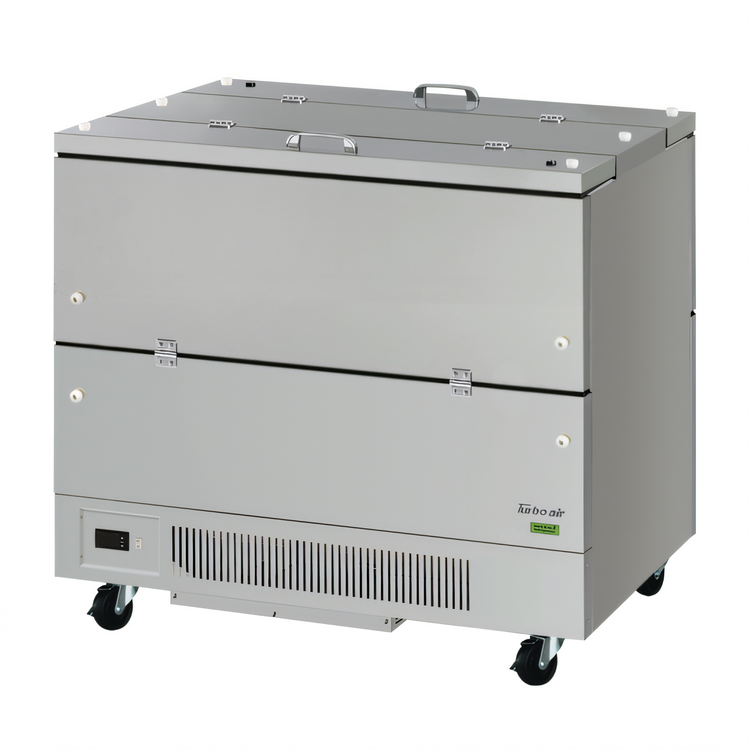 Product image #1 for Turbo Air Super Deluxe Dual-Sided Milk Cooler Cart, 18.3 Cu. Ft., Stainless Steel