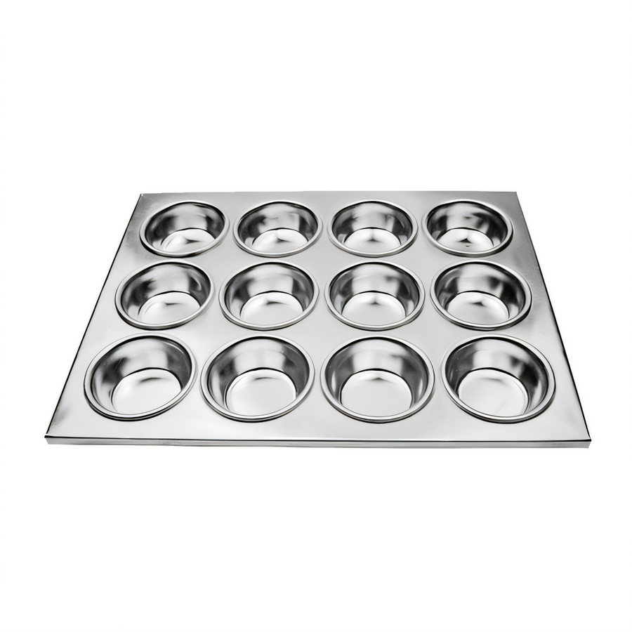 Product image #1 for Omcan USA 12-Cup Aluminum Muffin Pan, 14 x 10-3/4 Inches